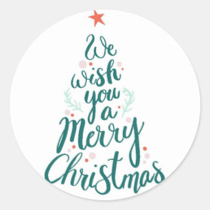 Sticker Rond Joyeux Noël