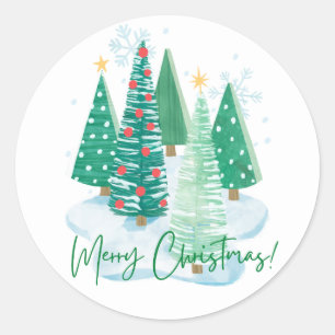 Sticker Rond Joyeux Noël