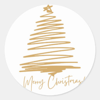 Sticker Rond Joyeux Noël