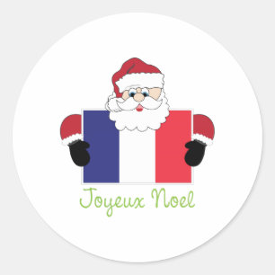 Sticker Rond Joyeux Noel