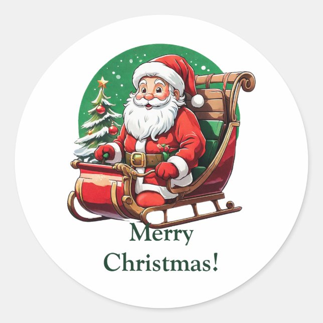 Sticker Rond Joyeux Noël ! (Devant)