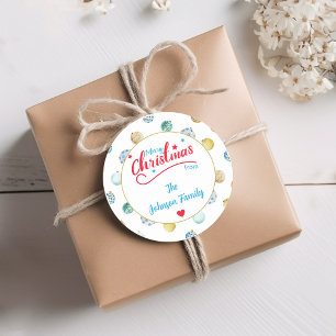 Sticker Rond Joyeux Noël