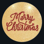 Sticker Rond Joyeux Noël<br><div class="desc">Joyeux Noël</div>