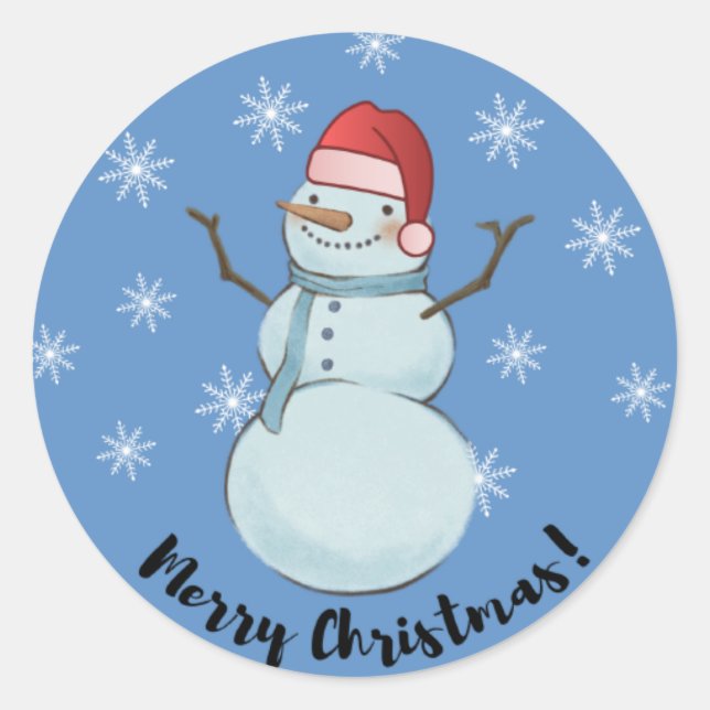 Sticker Rond Joyeux Noël (Devant)