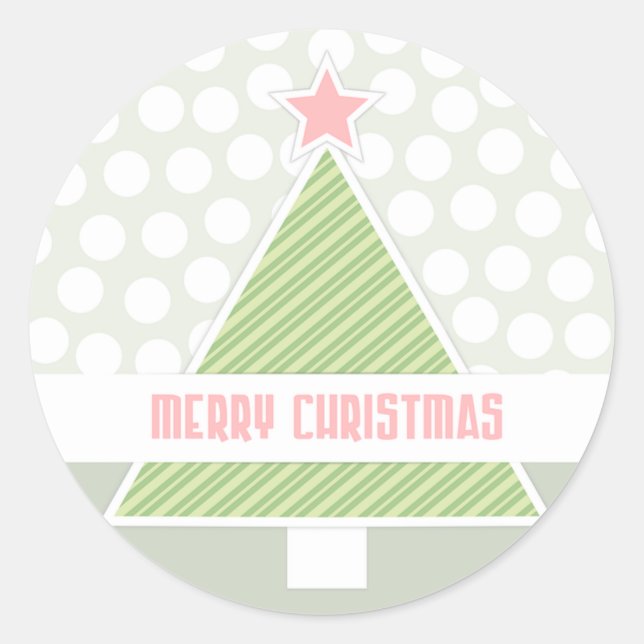 Sticker Rond Joyeux Noël (Devant)
