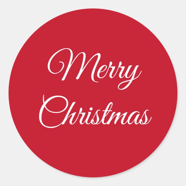 Sticker Rond Joyeux Noël (Devant)