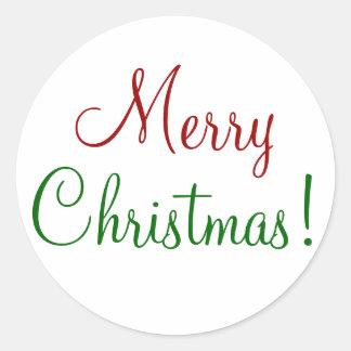 Sticker Rond Joyeux Noël