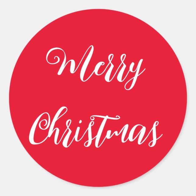 Sticker Rond Joyeux Noël (Devant)