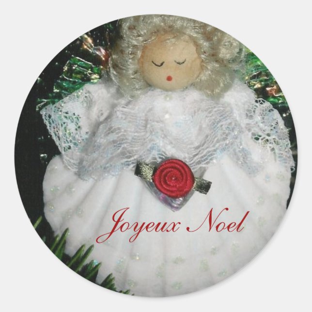 Sticker Rond Joyeux Noel (Devant)