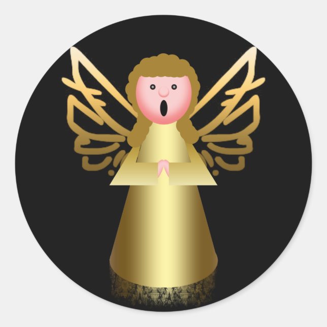 Sticker Rond Joyeux Noël (Devant)