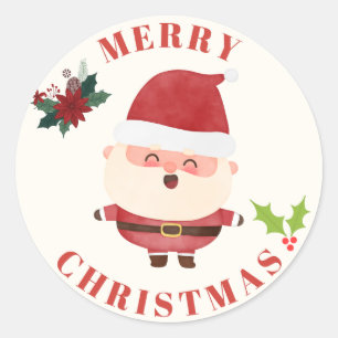 Sticker Rond Joyeux Noël