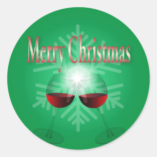 Sticker Rond Joyeux Noël