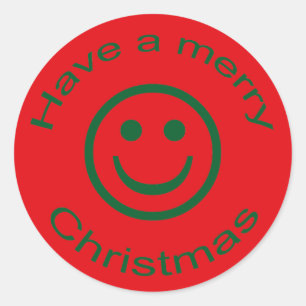 Sticker Rond Joyeux Noël