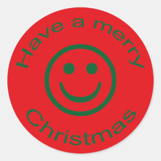 Sticker Rond Joyeux Noël