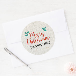 Sticker Rond Joyeux Noël sur mesure