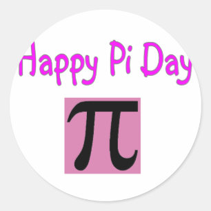 Sticker Rond Joyeux Pi Day