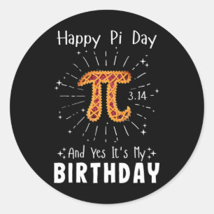 Sticker Rond Joyeux Pi Day Tee Math Geek Anniversaire Cool Math