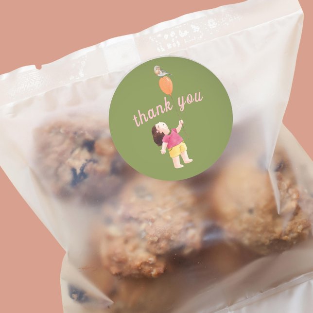 Sticker Rond Joyeux pique-nique Anniversaire Enfants Jardin de  (Créateur téléchargé)