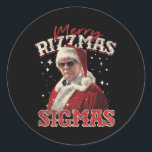 Sticker Rond Joyeux Rizz Mas Sigmas - Gen Alpha Middle School T<br><div class="desc">Joyeux Rizz Mas Sigmas - Gen Alpha Middle School Trump 2024</div>
