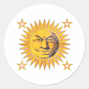 Sticker Rond Joyeux soleil