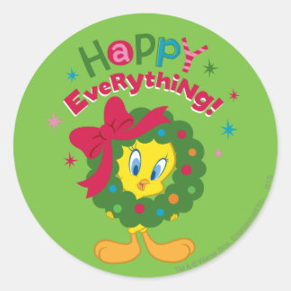 Sticker Rond Joyeux Tout