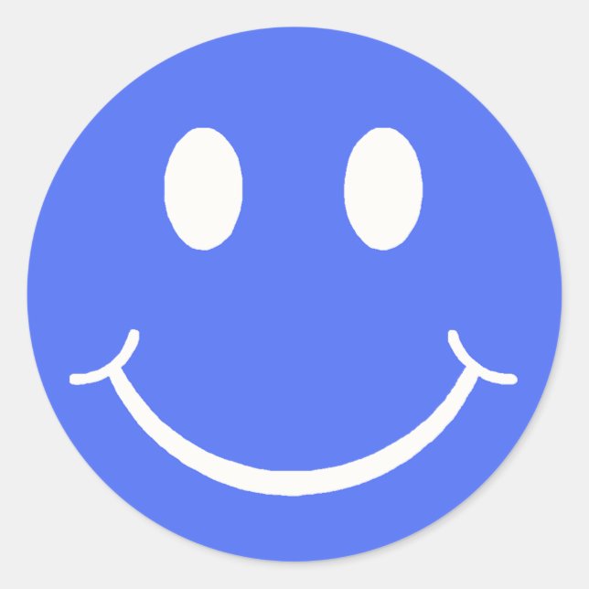 Sticker Rond Joyeux visage (Devant)