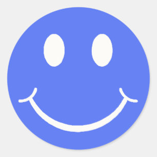 Sticker Rond Joyeux visage
