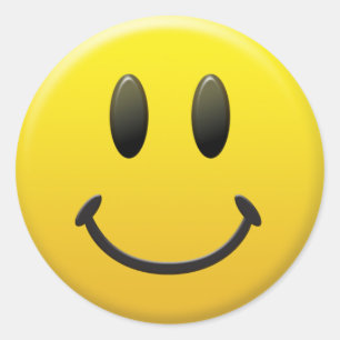 Sticker Rond Joyeux visage
