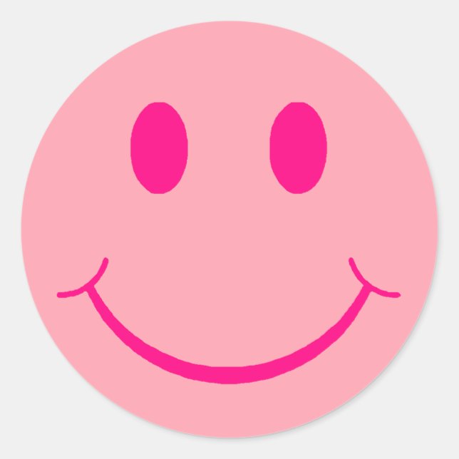 Sticker Rond Joyeux visage (Devant)