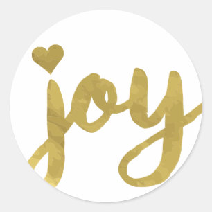 Sticker Rond Joyful Joyful J'ai la joie plein de Joy Gold Art