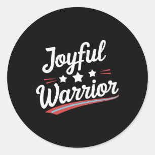 Sticker Rond Joyful Warrior Kamala 2024 Joyful Warrior