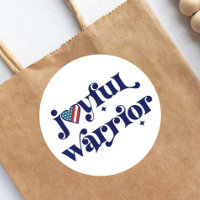 Joyful Warrior Type de marine USA Drapeau Coeur Pa