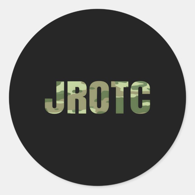 Sticker Rond Jrotc Cadet États-Unis Junior Rotc (Devant)