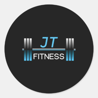 Sticker Rond Jt Fitness Dumbbell