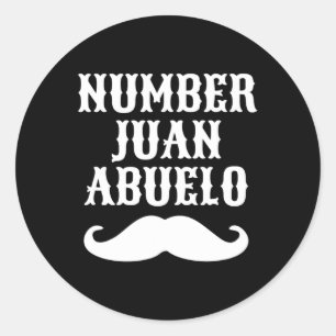 Sticker Rond Juan Abuelo Espagnol Mexicain Meilleurs Cadeaux Pa
