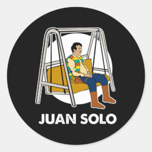 Sticker Rond Juan Solo Funny Cinco De Mayo Mexicaine Fiesta lat