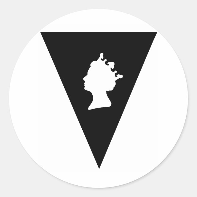 Sticker Rond jubilé de la reine elizabeth (Devant)