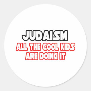 Sticker Rond Judaïsme...Enfants Cool