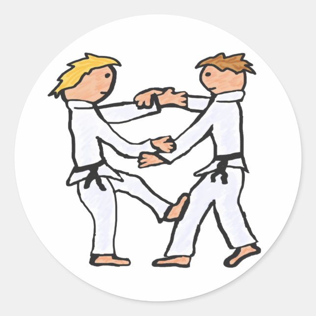 Sticker Rond Judo (Devant)