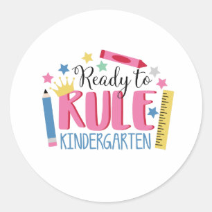 Sticker Rond Jugement de la maternelle