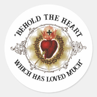 Sticker Rond Juin est le mois du Sacré-Coeur