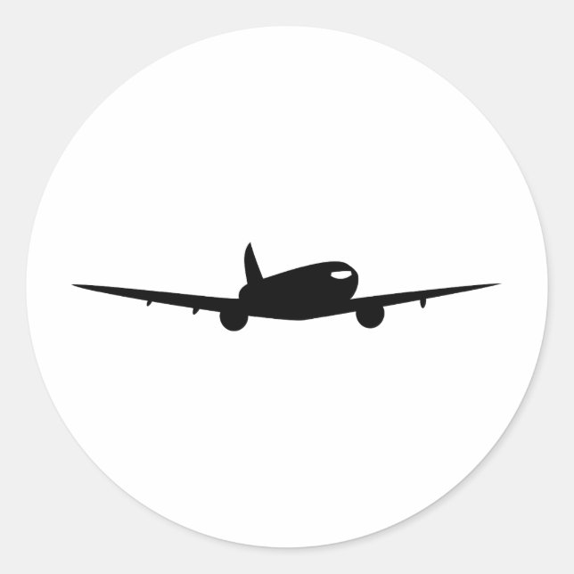 Sticker Rond Jumbo Jet (Devant)