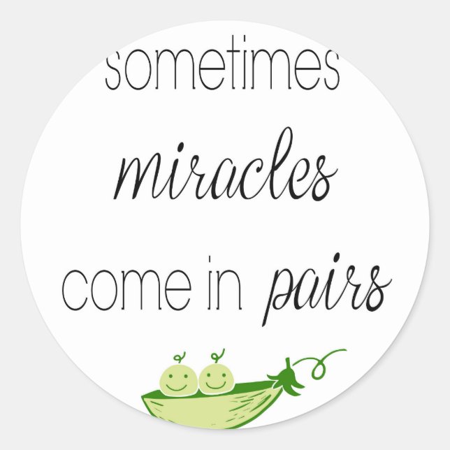 Sticker Rond Jumeaux (Devant)