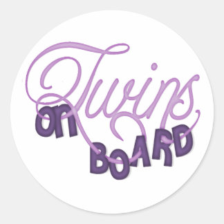 Sticker Rond Jumeaux À Bord