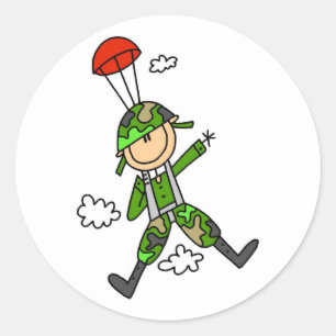 Sticker Rond Jumper du soldat