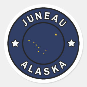 Sticker Rond Juneau Alaska