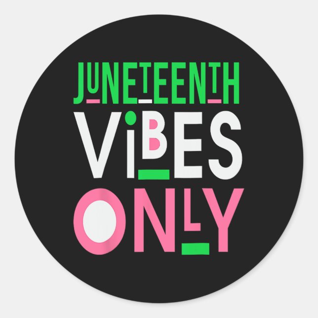 Sticker Rond Junetdix Aka 1865 Independence Junetdix Vibes (Devant)