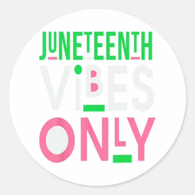 Sticker Rond Junetdix Aka 1865 Independence Junetdix Vibes (Devant)