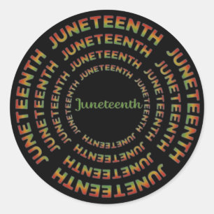 Sticker Rond Juneteenth