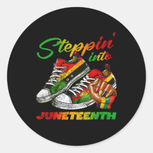 Sticker Rond Junetten Je Suis La Tempête Black Women Historien